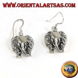 Silver elephant earrings