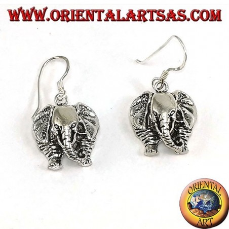 Orecchini in argento elefante