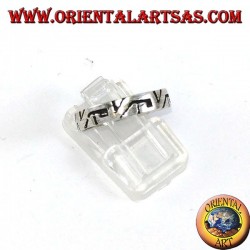 Silberring mit aztekischer Verarbeitung