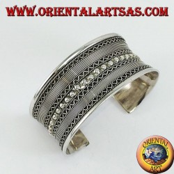 Silbernes Sklavenarmband, handgemachte balinesische Kreation