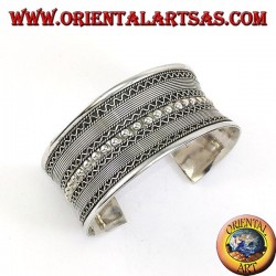 Silver slave bracelet, handmade Balinese creation