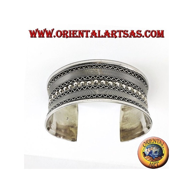 Silver slave bracelet, handmade Balinese creation