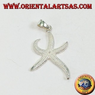 Ciondolo in argento stella marina (media)