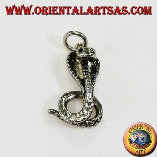 Petit pendentif en argent cobra