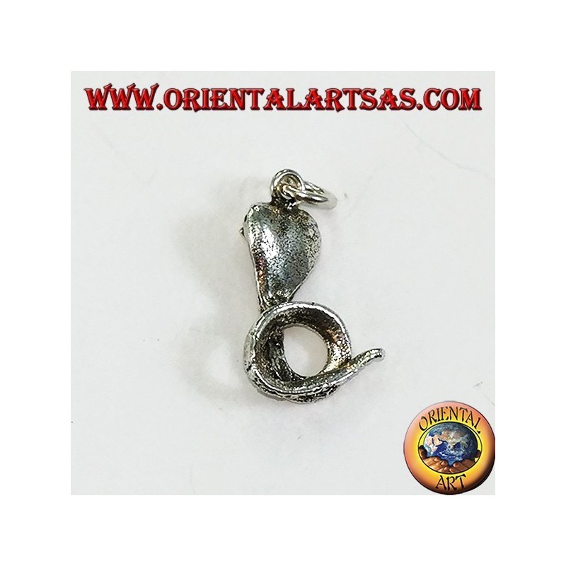 Small cobra silver pendant