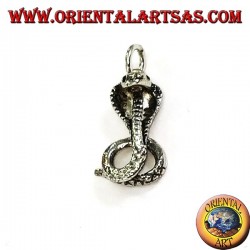 Pequeño colgante de plata cobra