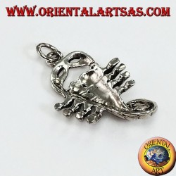 Anhänger in Silber Skorpion Medium