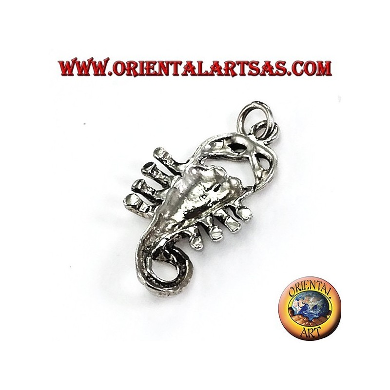 Pendentif en argent scorpion moyen