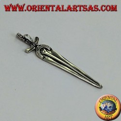 Pendant in silver, sword the queen of swords by Cesare Borgia