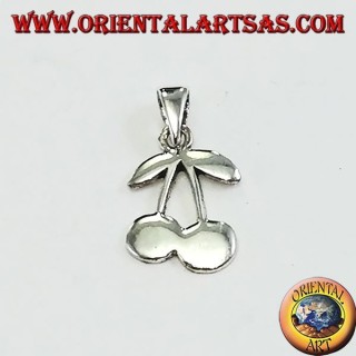 Pendentif en argent d'une paire de cerises