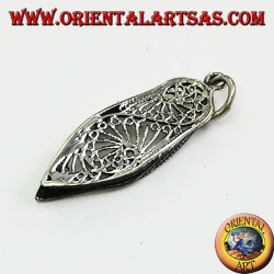 Silver pendant of a typical Indian shoe