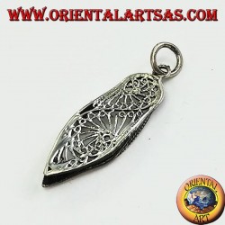 Colgante de plata de un zapato típico de la India
