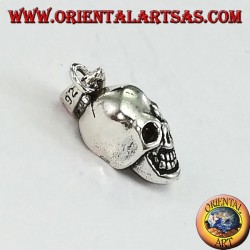 Pendentif en argent, crâne de clown