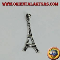 Silberner Anhänger im Eiffelturm, Symbol von Paris