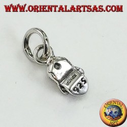 Colgante en plata, el cráneo del duro