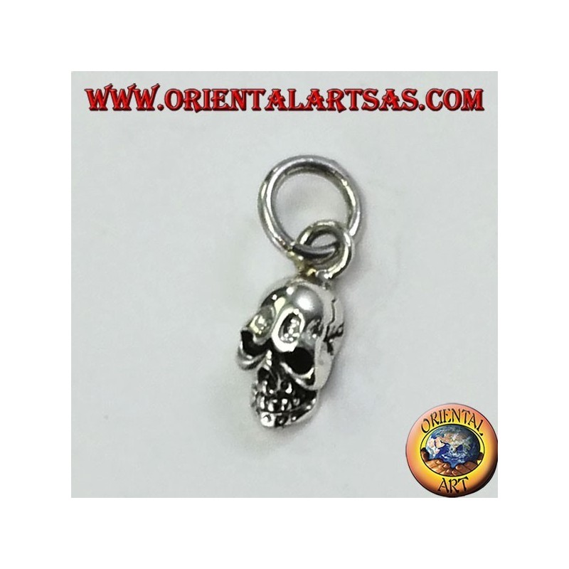 Pendant in silver, the skull of the hard