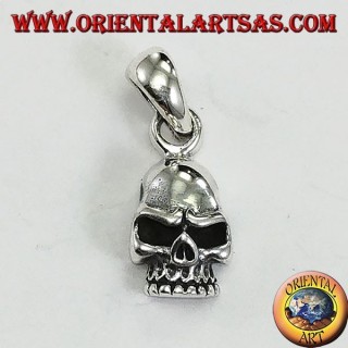 Solid silver pendant in the shape of a skull