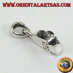 Colgante de plata maciza con forma de calavera