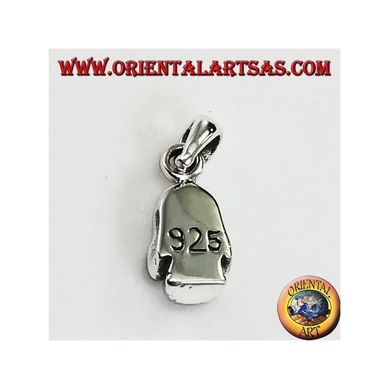 Colgante de plata maciza con forma de calavera