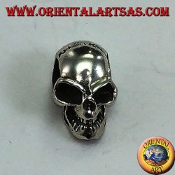 Schädel Silber Anhänger mit einem perforierten Schädel