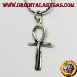 Pendentif en argent croix égyptienne egkh, entrelacé