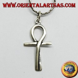 Pendentif en argent croix égyptienne egkh, entrelacé