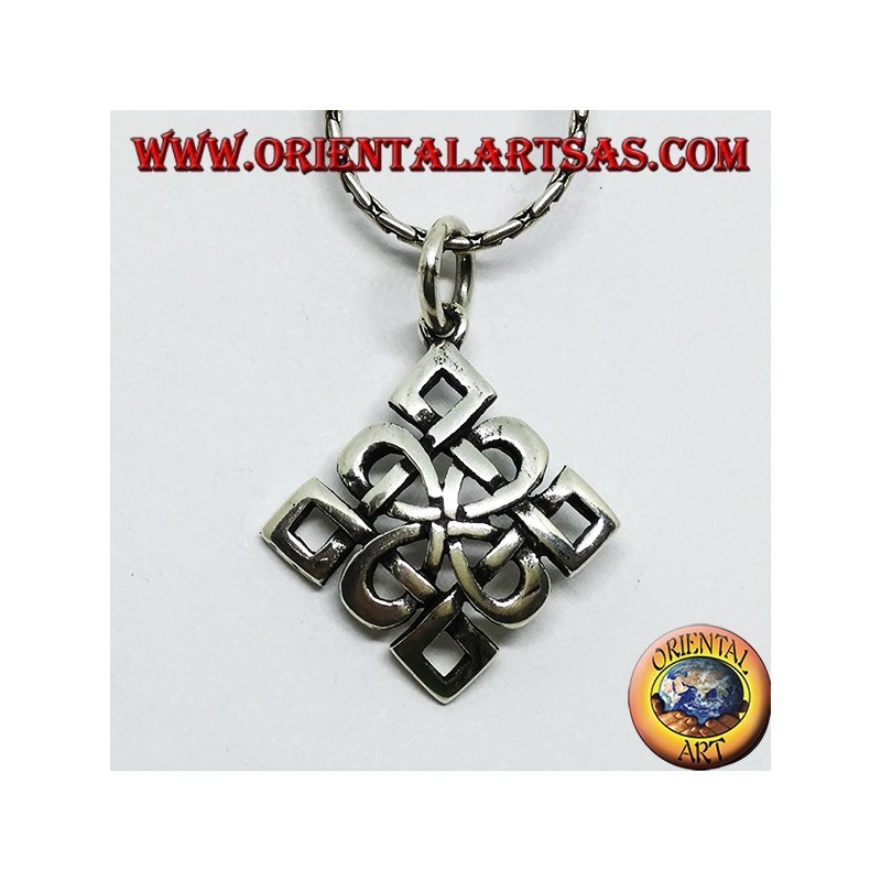 Pendentif en argent, noeud Shieldknot