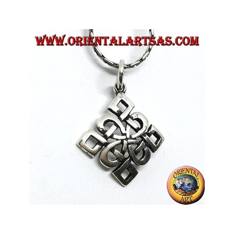 Silver pendant, Shieldknot knot