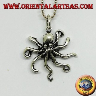 Pendentif en argent le symbole de la pieuvre de l'intelligence