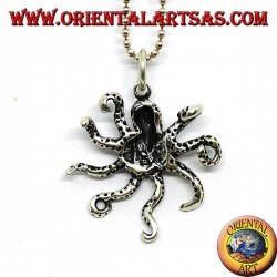 Pendentif en argent le symbole de la pieuvre de l'intelligence
