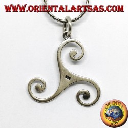 Colgante de plata triskele o triskele grande