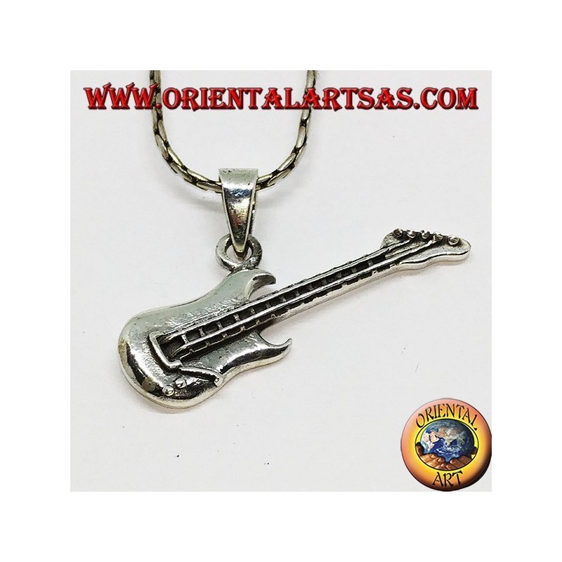 Pendentif en argent Chicago Electric Bass 5 String