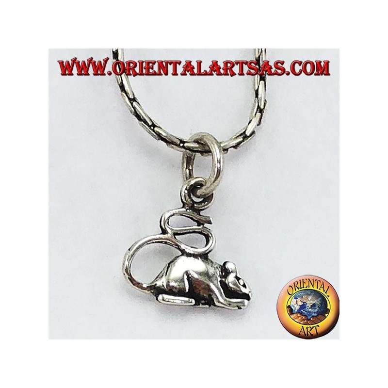 Pendentif en argent (rongeur) la souris
