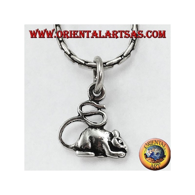 Pendentif en argent (rongeur) la souris