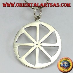 Silber Anhänger Kolovrat Sonnenrad (groß)