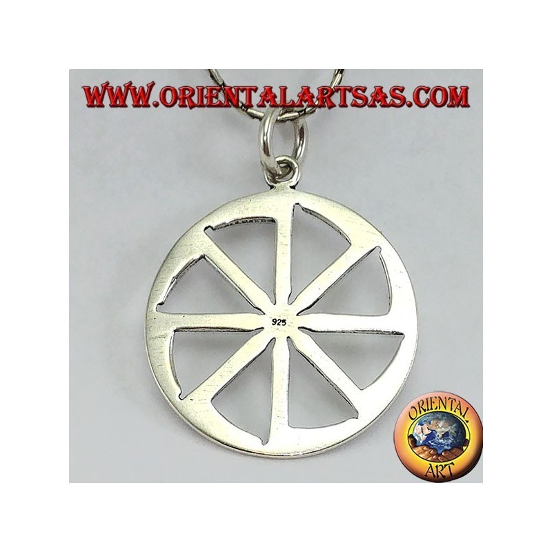 Silber Anhänger Kolovrat Sonnenrad (groß)