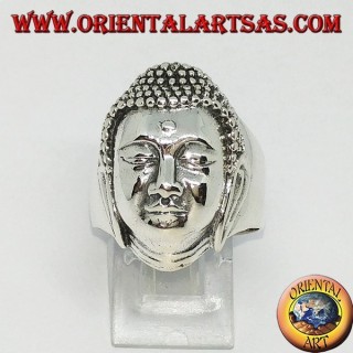 Anillo de plata, cabeza del gran Buda