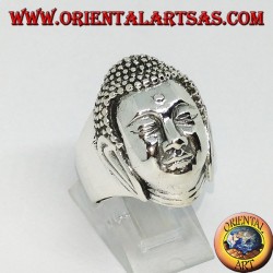 Anillo de plata, cabeza del gran Buda