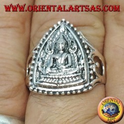 Anillo de plata del Buda bhumisparsa