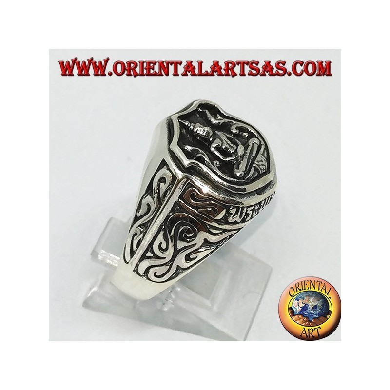 Bague en argent du dhyana Bouddha