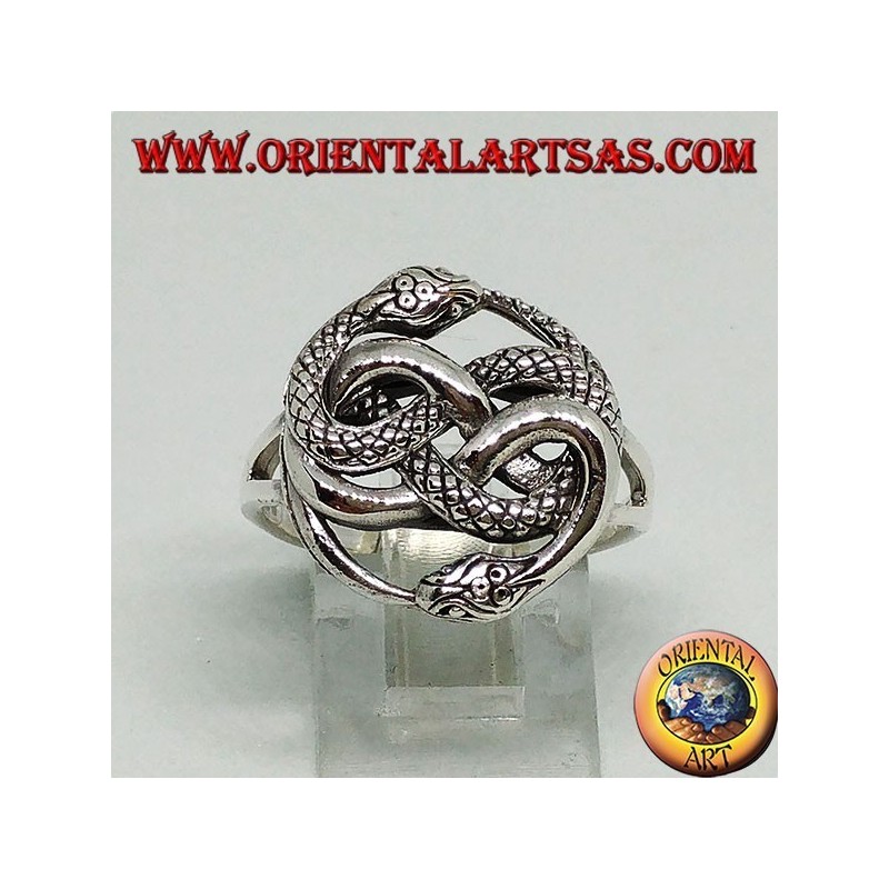 Silver ring with auryn talisman