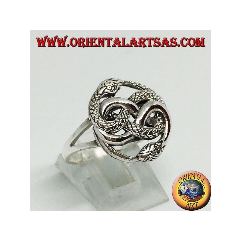 Anillo de plata con talismán auryn