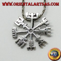 Silberanhänger, Vegvisir (magisches Symbol)