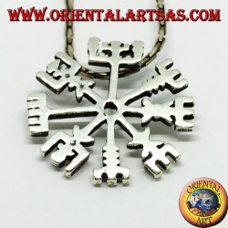 Silberanhänger, Vegvisir (magisches Symbol)