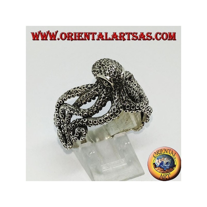 Silver ring the octopus