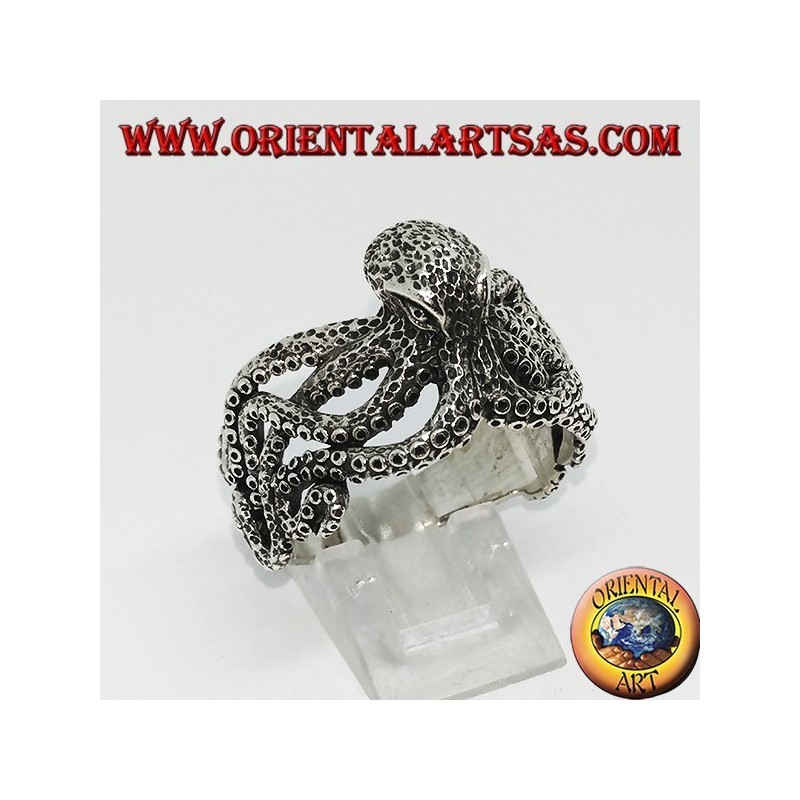 Silver ring the octopus