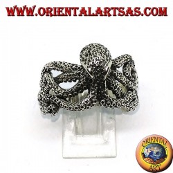 Silberner Ring der Oktopus