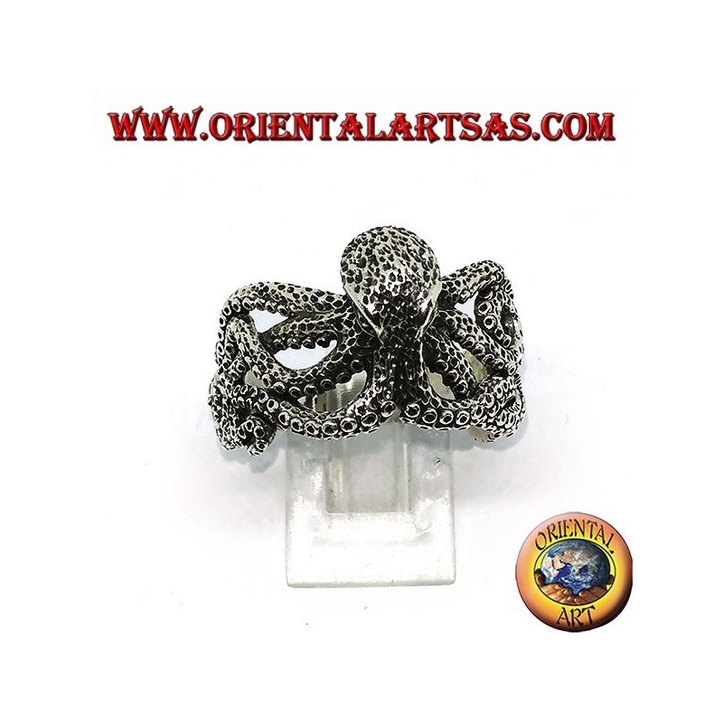 Silver ring the octopus