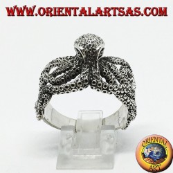 Anillo de plata del pulpo
