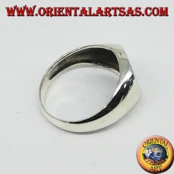 Anillo de plata Sello cruzado de los Caballeros del Santo Sepulcro de Jerusalén